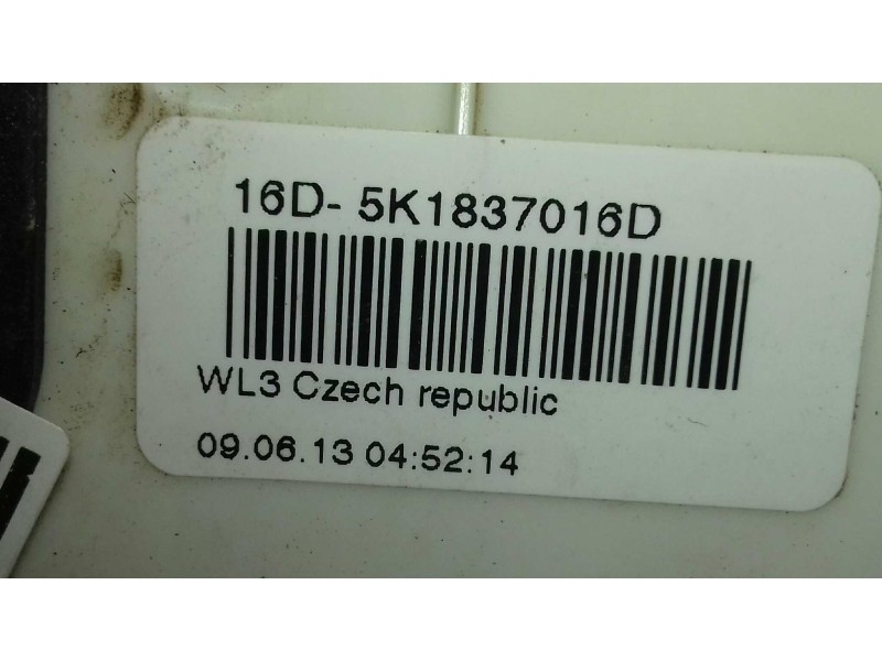 Recambio de cerradura puerta delantera derecha para volkswagen polo (6r1) advance referencia OEM IAM 5K1837016D  