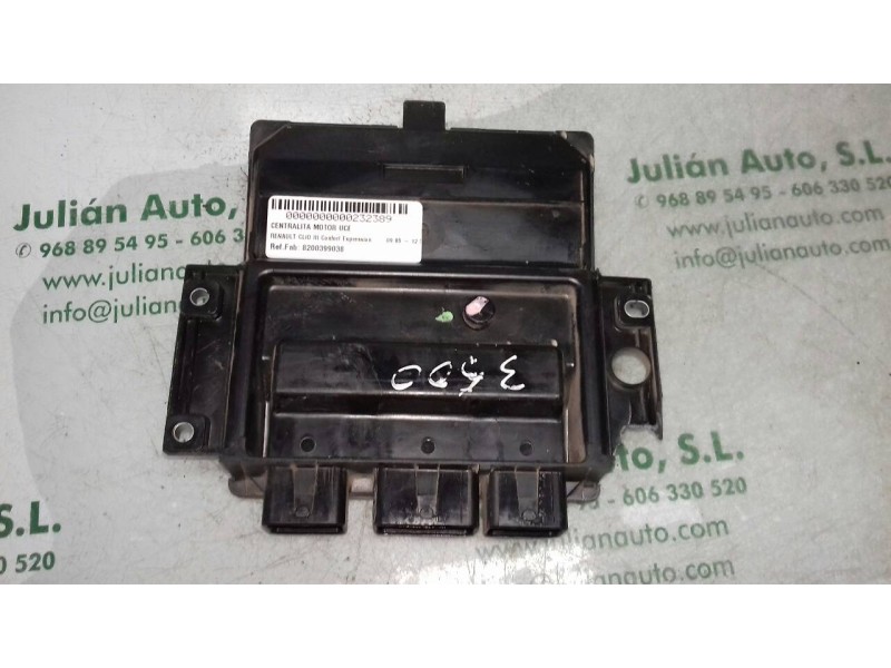 Recambio de centralita motor uce para renault clio iii confort expression referencia OEM IAM 8200399038 R0410B034C DELPHI