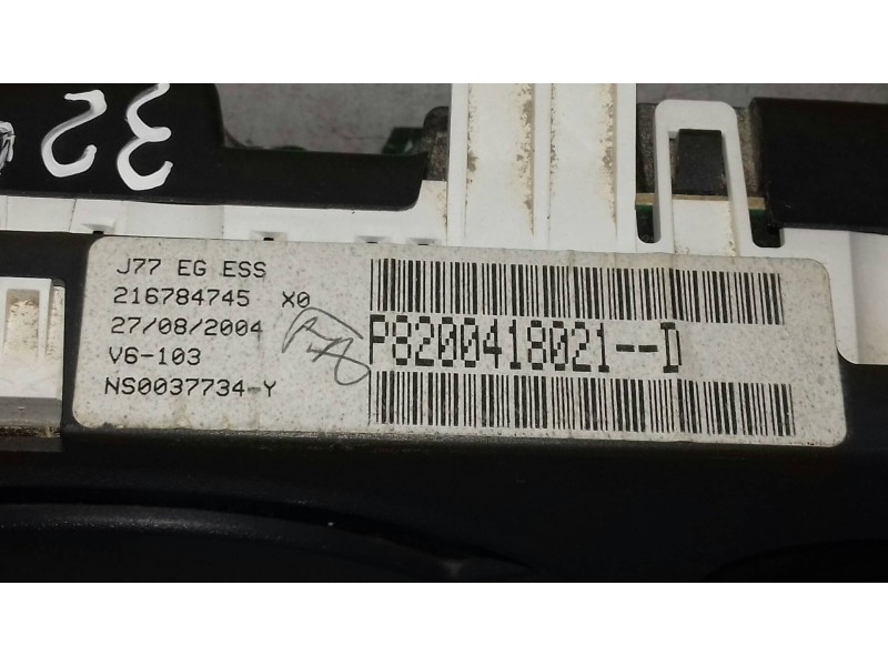 Recambio de cuadro instrumentos para renault modus luxe privilege referencia OEM IAM 8200418021D P8200418021D 