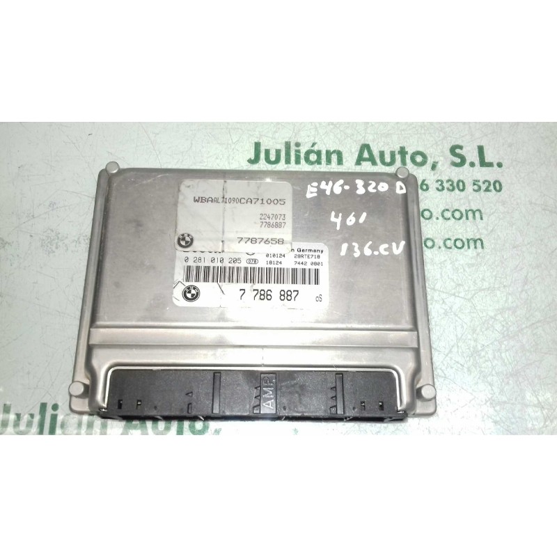 Recambio de centralita motor uce para bmw serie 3 berlina (e46) 320d referencia OEM IAM 0281010205 7786887 BOSCH