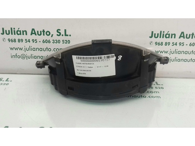 Recambio de cuadro instrumentos para citroen c3 1.1 audace referencia OEM IAM 9660225780 P9660225780 JOHNSON CONTROLS