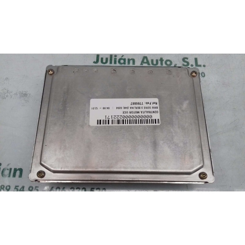 Recambio de centralita motor uce para bmw serie 3 berlina (e46) 320d referencia OEM IAM 0281010205 7786887 BOSCH