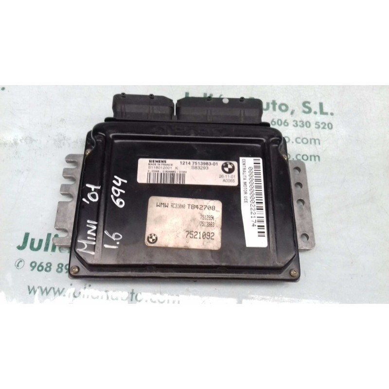 Recambio de centralita motor uce para bmw mini (r50,r53) cooper referencia OEM IAM S118012001 1214751398301 SIEMENS