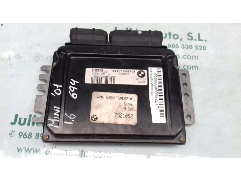 Recambio de centralita motor uce para bmw mini (r50,r53) cooper referencia OEM IAM S118012001 1214751398301 SIEMENS