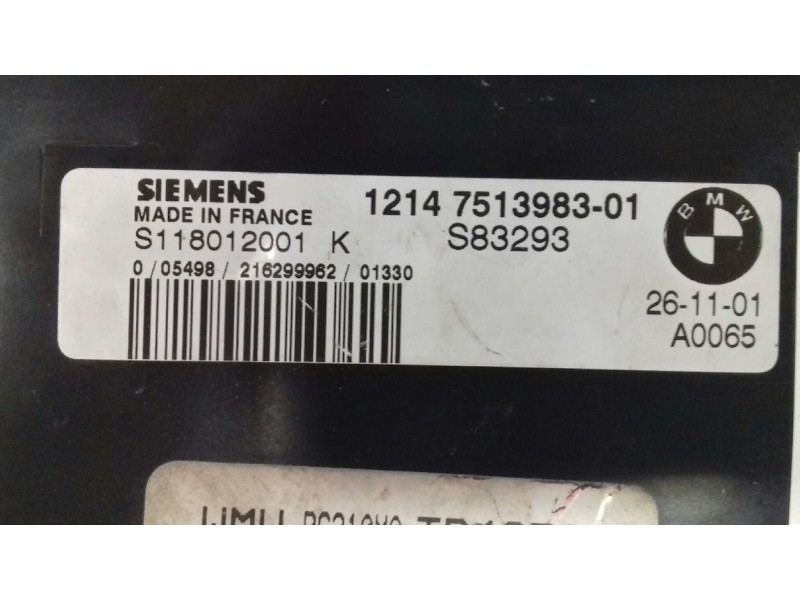 Recambio de centralita motor uce para bmw mini (r50,r53) cooper referencia OEM IAM S118012001 1214751398301 SIEMENS