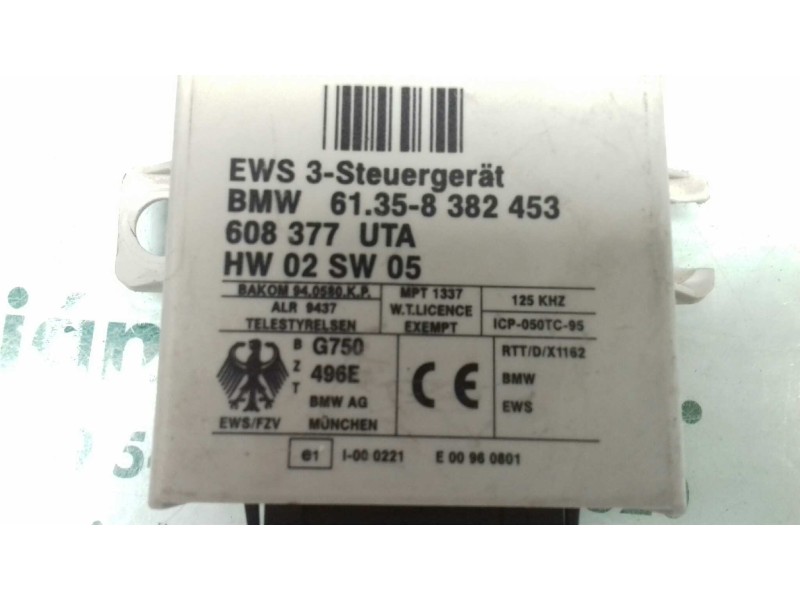 Recambio de modulo electronico para bmw serie 3 berlina (e46) 318i referencia OEM IAM 61358382453 608377 HW02SW05