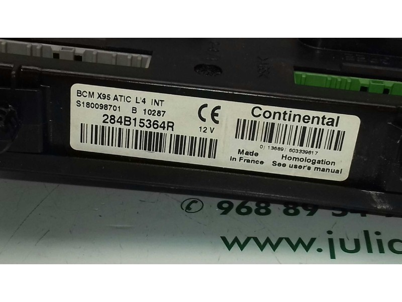 Recambio de centralita motor uce para renault fluence dynamique referencia OEM IAM 237100131R V29006869B KIT - VALEO