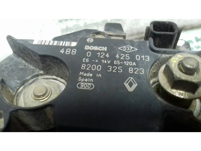 Recambio de alternador para renault modus luxe privilege referencia OEM IAM 8200325823 BOSCH 120A