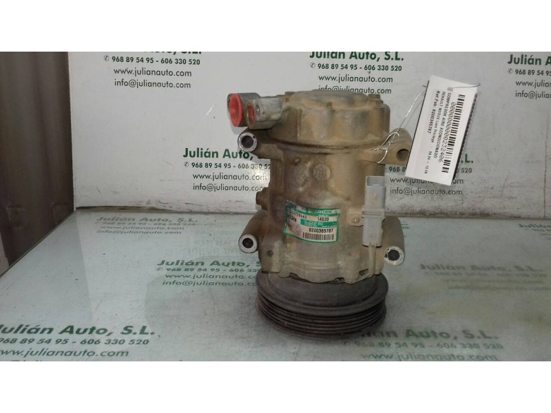 Recambio de compresor aire acondicionado para renault modus luxe privilege referencia OEM IAM 8200365787 SD6V12 SANDEN