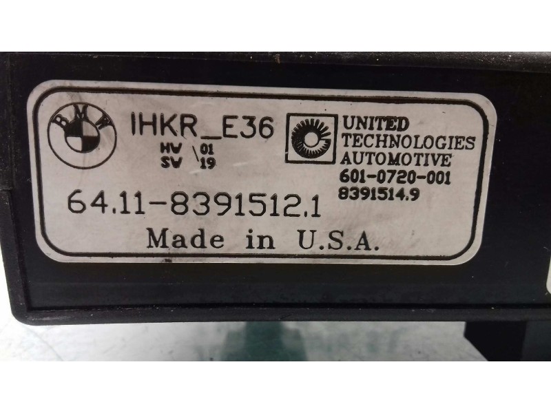 Recambio de centralita aire acondicionado para bmw serie 3 berlina (e36) 318i referencia OEM IAM 641183915121 83915139  Recambio de centralita aire acondicionado para bmw serie 3 berlina (e36) 318i referencia OEM IAM 641183915121 83915139