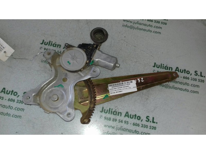 Recambio de elevalunas trasero izquierdo para toyota land cruiser (j12) 3.0 d4-d vx referencia OEM IAM 857105801 CONECTOR 4 PINE