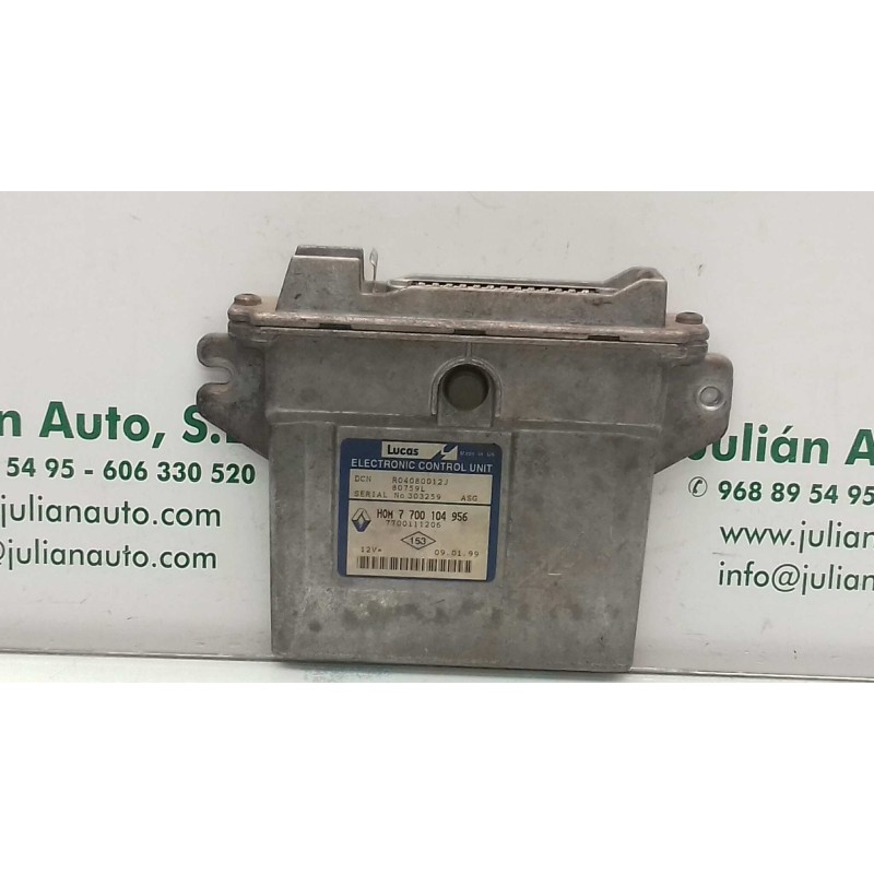 Recambio de centralita motor uce para renault kangoo (f/kc0) alize referencia OEM IAM 7700104956 7700111206 R04080012J