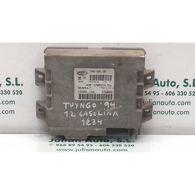 Recambio de centralita motor uce para renault twingo (co6) 1.2 easy (c066/67/68) referencia OEM IAM 7700856784 7700871780 IAW6R2