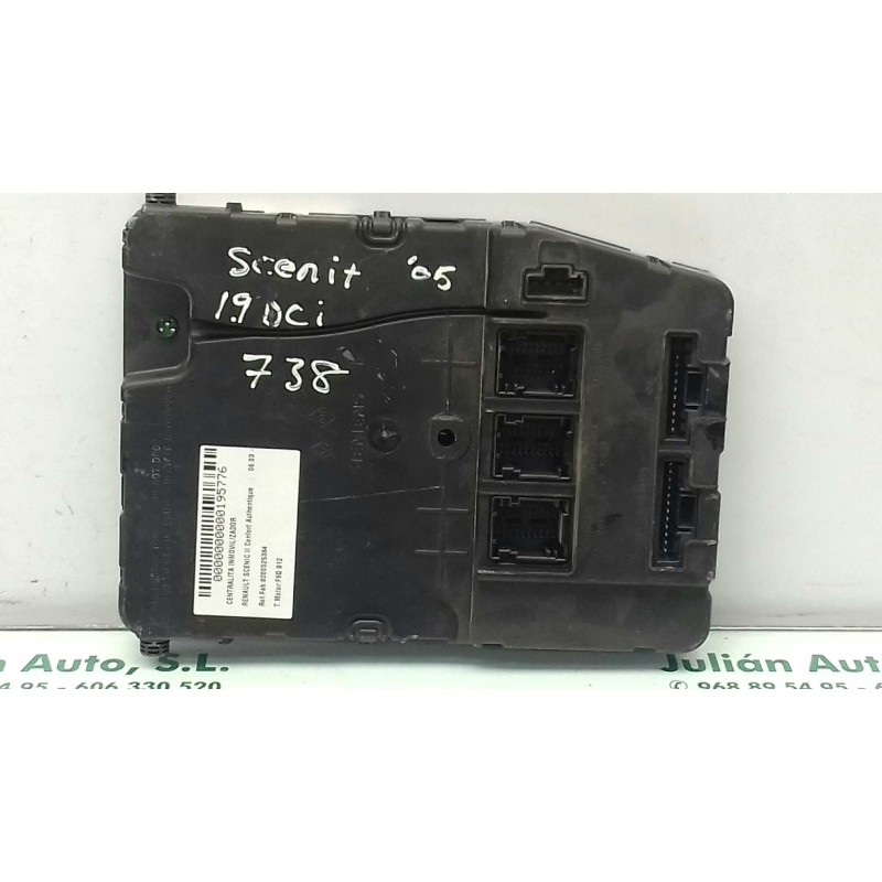 Recambio de centralita inmovilizador para renault scenic ii confort authentique referencia OEM IAM 8200525384 S118400150D UCH