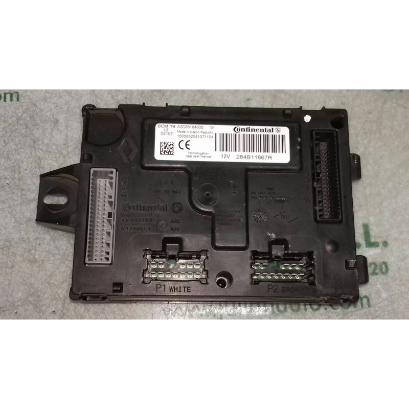 Recambio de modulo electronico para renault clio iv business referencia OEM IAM 284B11867R BCMT4 A2C86184600