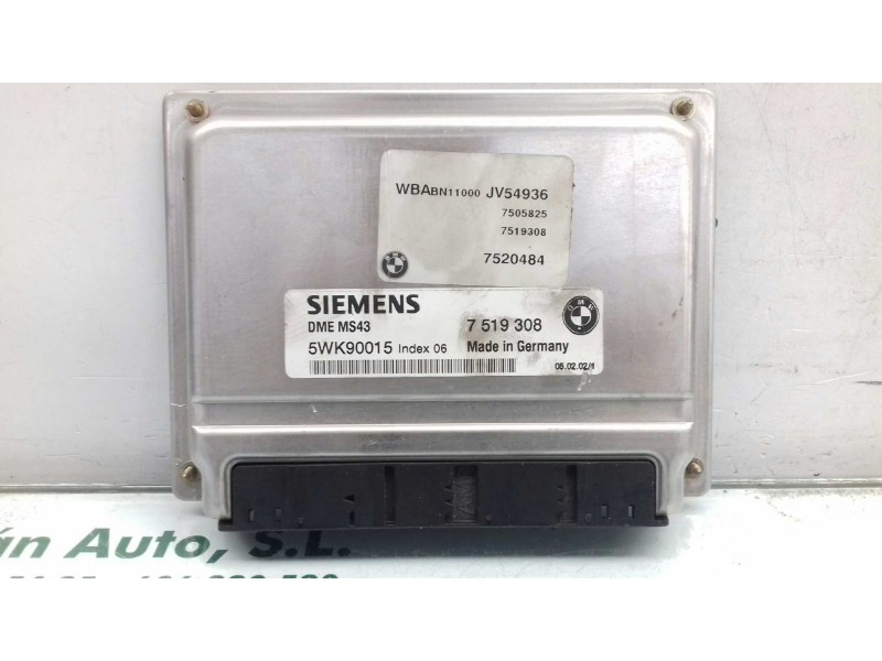 Recambio de centralita motor uce para bmw serie 3 coupe (e46) 320 ci referencia OEM IAM 7519308 5WK90015 7520484