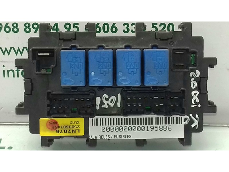 Recambio de caja reles / fusibles para renault koleos dynamique referencia OEM IAM 252360745R LN7076 