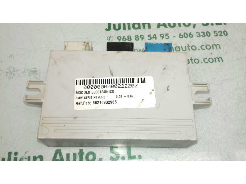 Recambio de modulo electronico para bmw x5 (e53) referencia OEM IAM 66216932985 601886 H01S16 Recambio de modulo electronico para bmw x5 (e53) referencia OEM IAM 66216932985 601886 H01S16