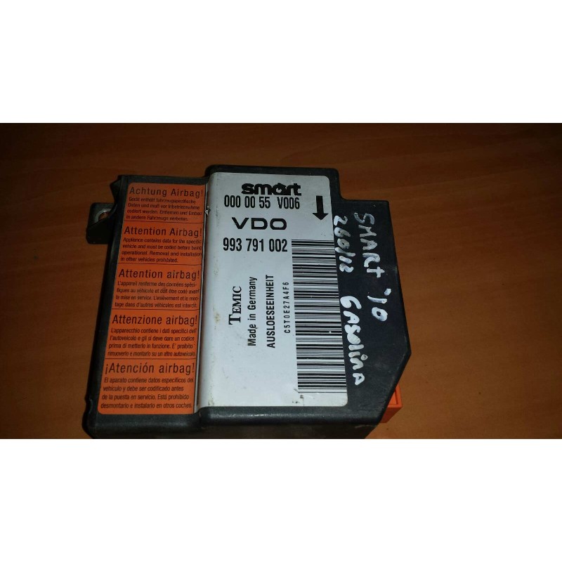 Recambio de centralita airbag para smart coupe smart scape referencia OEM IAM 993791002 0000055V006 