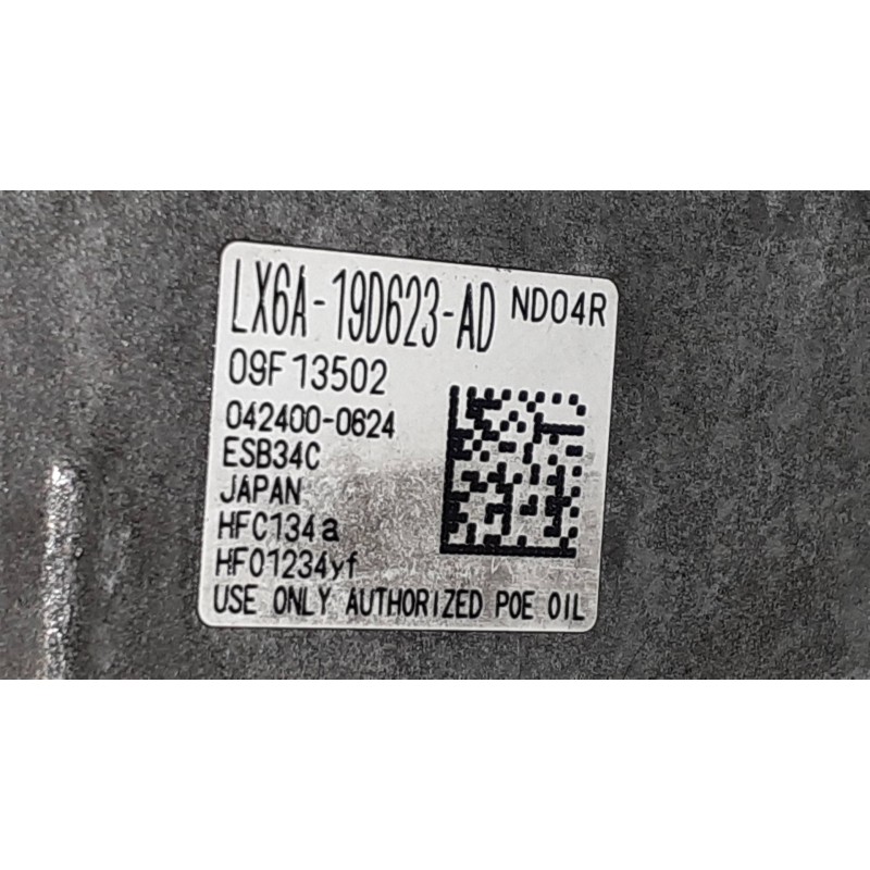 Recambio de compresor aire acondicionado para ford kuga plug-in hybrid st-line referencia OEM IAM LX6A19D623AD ESB34C FOMOCO