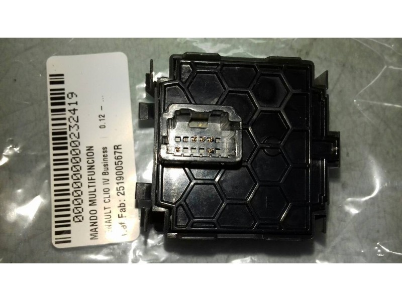 Recambio de mando multifuncion para renault clio iv business referencia OEM IAM 251900567R  INTENSIDAD FAROS