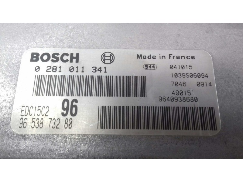 Recambio de centralita motor uce para peugeot 307 (s1) xr referencia OEM IAM 9653873280 0281011341 KIT - BOSCH