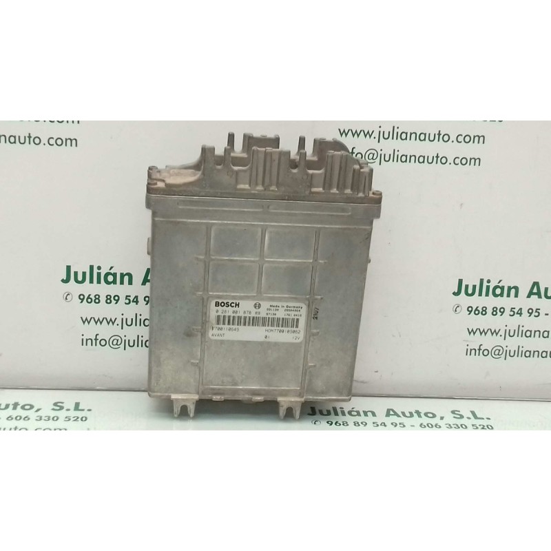 Recambio de centralita motor uce para renault kangoo (f/kc0) alize referencia OEM IAM 7700109062 0281001878 BOSCH