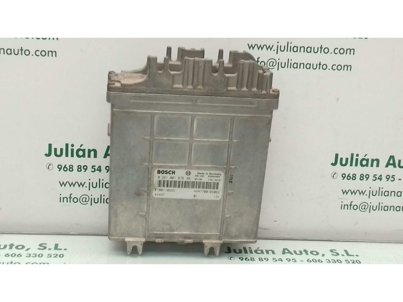 Recambio de centralita motor uce para renault kangoo (f/kc0) alize referencia OEM IAM 7700109062 0281001878 BOSCH