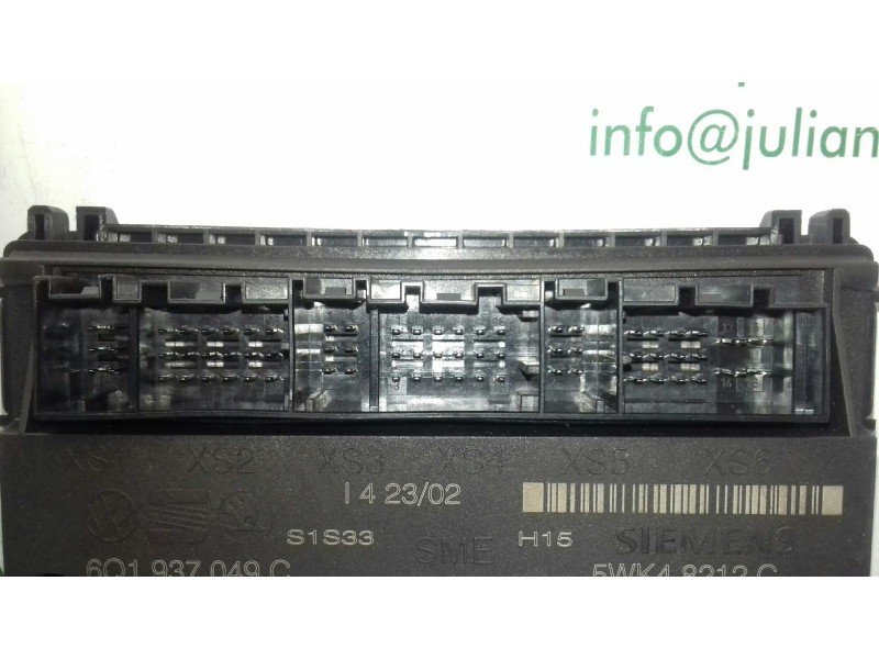 Recambio de modulo confort para seat ibiza (6l1) signo referencia OEM IAM 6Q1937049C 5WK48212C SIEMENS