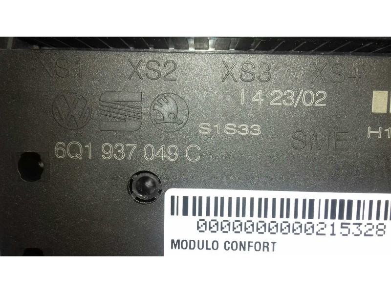 Recambio de modulo confort para seat ibiza (6l1) signo referencia OEM IAM 6Q1937049C 5WK48212C SIEMENS