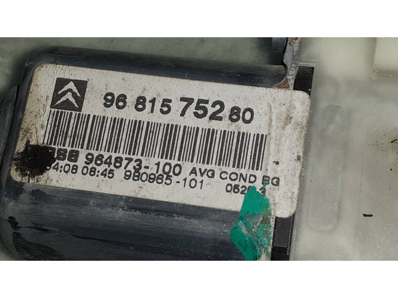 Recambio de elevalunas delantero izquierdo para citroen c4 berlina collection referencia OEM IAM 9681575280  ELECTRICO