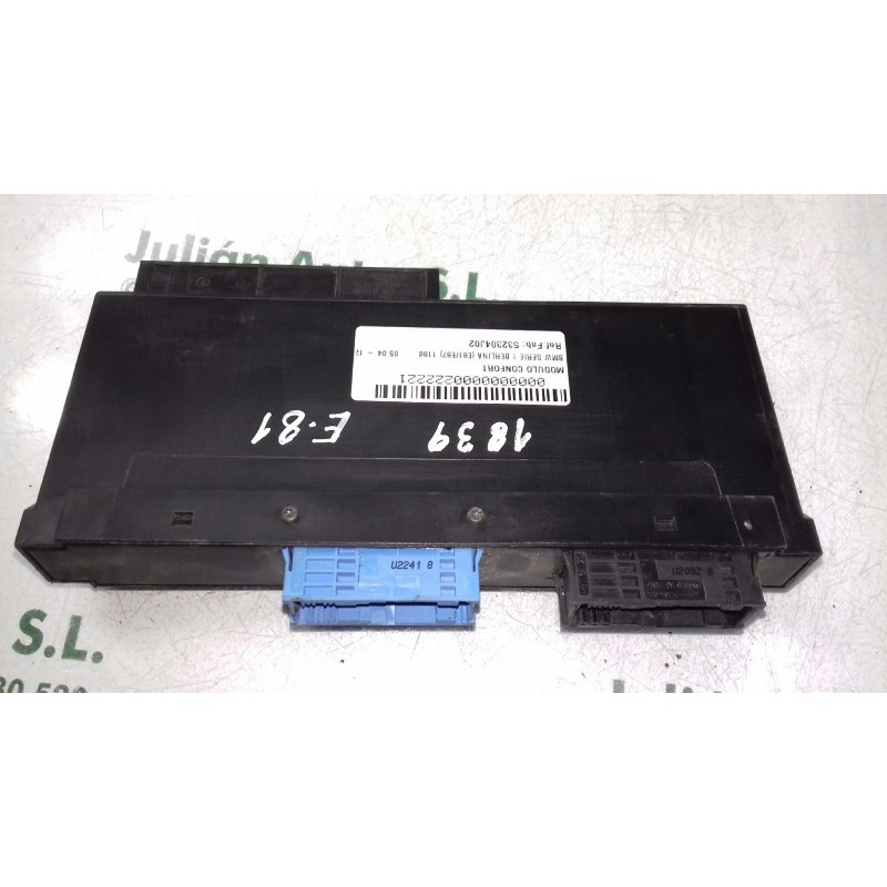 Recambio de modulo confort para bmw serie 1 berlina (e81/e87) 118d referencia OEM IAM 532304J02 10681810 