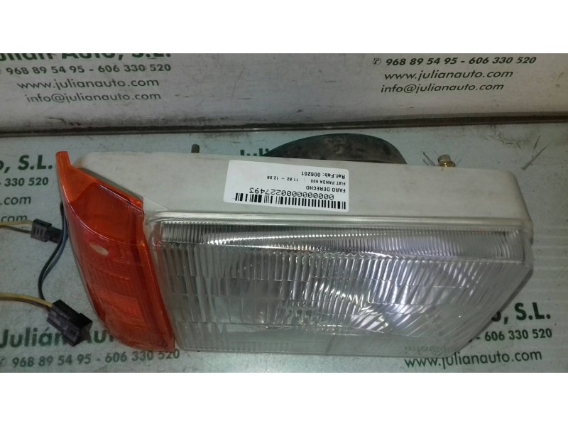Recambio de faro derecho para fiat panda 900 referencia OEM IAM 006261 UFD-5009 KINBY Recambio de faro derecho para fiat panda 900 referencia OEM IAM 006261 UFD-5009 KINBY