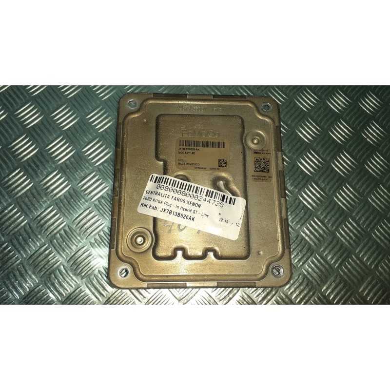 Recambio de centralita faros xenon para ford kuga plug-in hybrid st-line referencia OEM IAM JX7B13B626AK A2C7554481090 N75UH