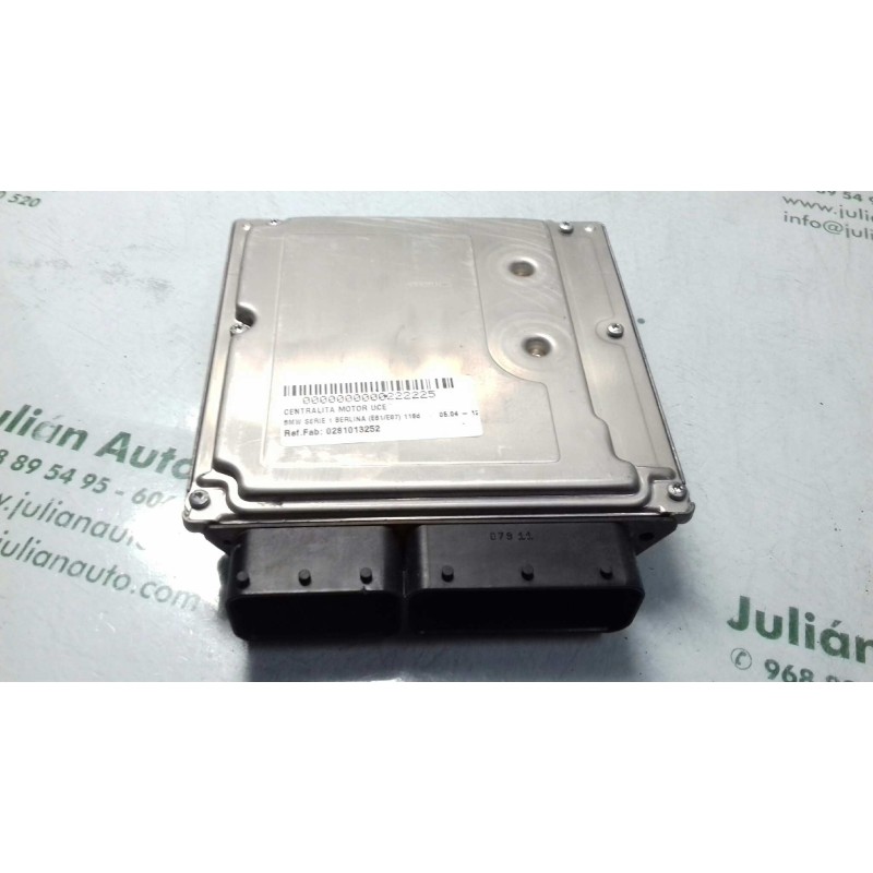 Recambio de centralita motor uce para bmw serie 1 berlina (e81/e87) 118d referencia OEM IAM 0281013252 7801710 BOSCH