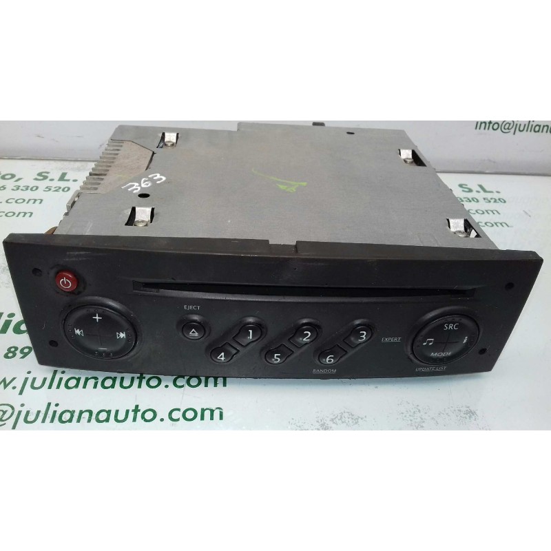 Recambio de sistema audio / radio cd para renault clio iii exception referencia OEM IAM 8200483757 8200483757T 