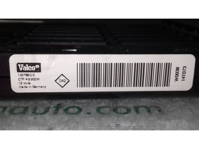 Recambio de resistencia calefaccion para renault clio iv business referencia OEM IAM 103789CX VALEO 5 PINES