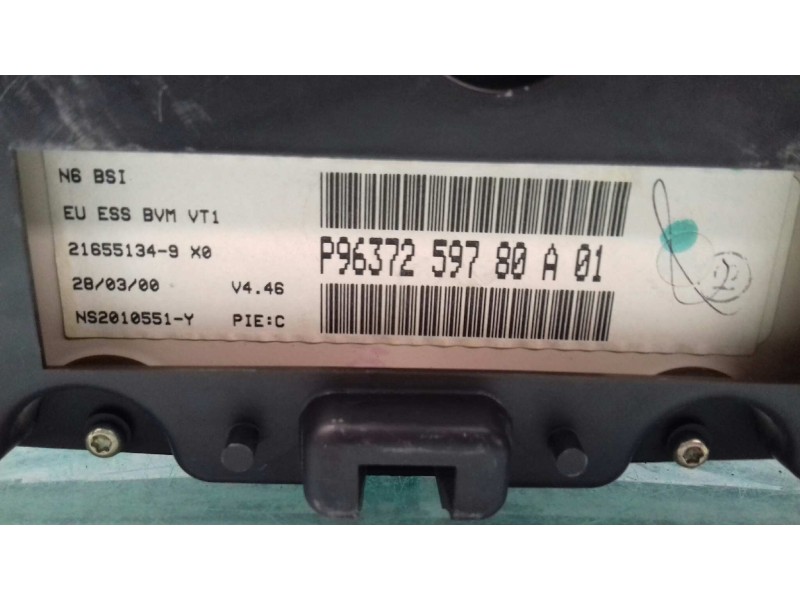 Recambio de cuadro instrumentos para citroen xsara coupe 1.6 vtr referencia OEM IAM 9637259780A 216530840 SAGEM