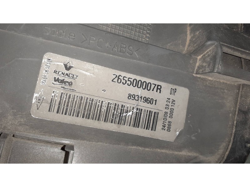 Recambio de piloto trasero derecho para renault megane iii berlina 5 p referencia OEM IAM 265500007R EXT VALEO Recambio de piloto trasero derecho para renault megane iii berlina 5 p referencia OEM IAM 265500007R EXT VALEO