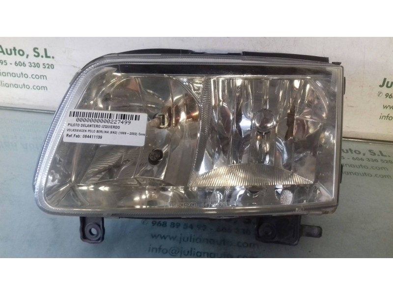 Recambio de faro izquierdo para volkswagen polo berlina (6n2) conceptline referencia OEM IAM 084411139  