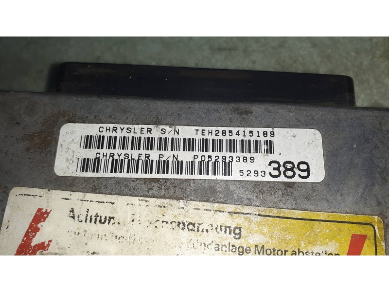 Recambio de centralita motor uce para chrysler neon (pl) 16v sport referencia OEM IAM P05293389  