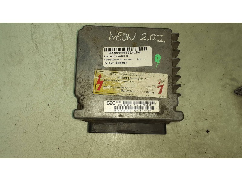 Recambio de centralita motor uce para chrysler neon (pl) 16v sport referencia OEM IAM P05293389  