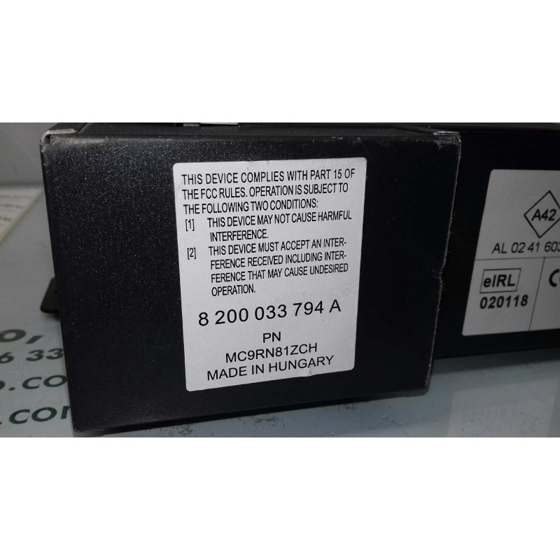 Recambio de sistema audio / radio cd para renault laguna ii grandtour (kg0) dynamique referencia OEM IAM 8200033794A AL024160300