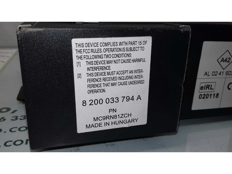 Recambio de sistema audio / radio cd para renault laguna ii grandtour (kg0) dynamique referencia OEM IAM 8200033794A AL024160300