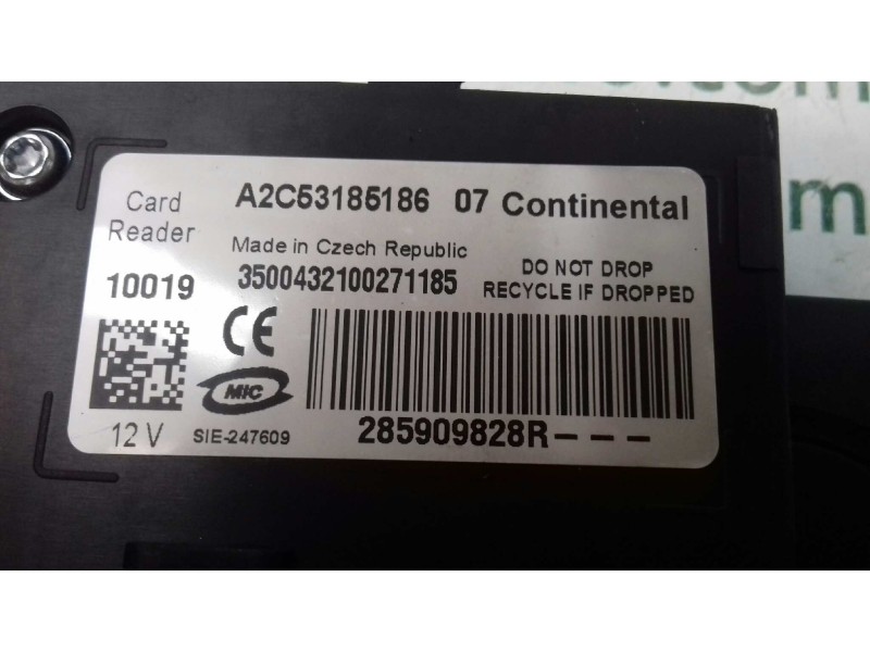 Recambio de centralita motor uce para renault scenic iii dynamique referencia OEM IAM 237100777R S180067109A KIT - CONTINENTAL