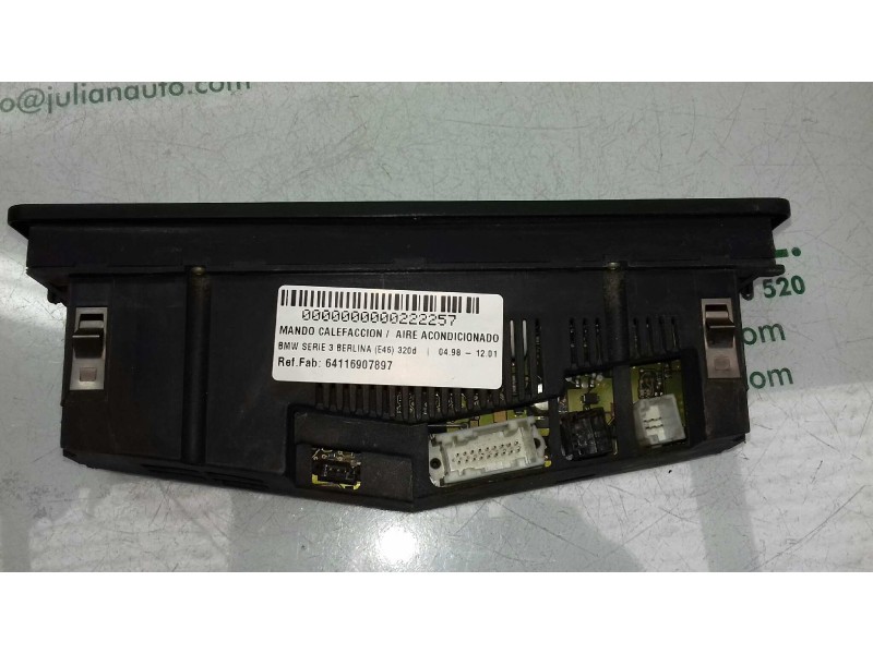 Recambio de mando climatizador para bmw serie 3 berlina (e46) 320d referencia OEM IAM 64116907897 5HB00773816 HELLA