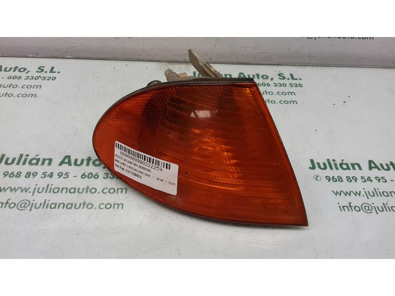 Recambio de piloto delantero derecho para bmw serie 3 berlina (e46) 320d referencia OEM IAM 0311328002 1315106141 2 PINES