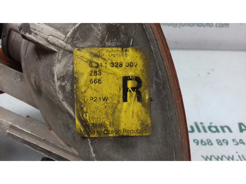 Recambio de piloto delantero derecho para bmw serie 3 berlina (e46) 320d referencia OEM IAM 0311328002 1315106141 2 PINES