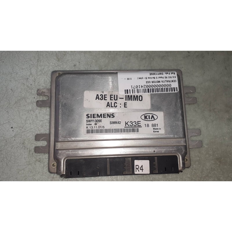 Recambio de centralita motor uce para kia rio rs paket s berlina (5-ptas.) referencia OEM IAM 5WY1309E SIMK42 SIEMENS