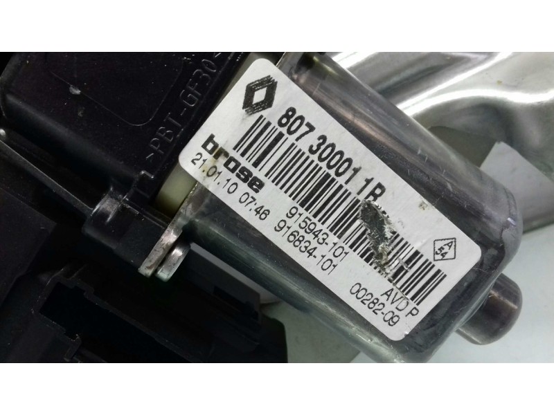 Recambio de elevalunas delantero derecho para renault scenic iii dynamique referencia OEM IAM 966036102 807300011B 910836104